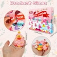 thumbnail image 4 of Pink Advent Calendar Christmas Ducks 2025 - 24pcs Rubber Duck Advent Calendar 24 Days Christmas Countdown Sets Fun Duckies Bath Props for Birthday Shower Xmas Gifts Party Favors Play, 4 of 5