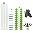 thumbnail image 1 of Fiberglass Greenhouse Garden Support Hoops with Clips Connectors for Raised Beds, 1 of 5