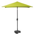 thumbnail image 1 of CorLiving 6.5ft x 6.5ft Square Durable Fabric Canopy Tilting Outdoor Umbrella with Steel Frame and Fillable Base, 1 of 9