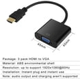thumbnail image 1 of Adaptador HDMI a VGA, chapado en oro HDMI a VGA (macho a hembra) para computadora, computadora de escritorio, computadora portátil, PC, monitor, proyector, HDTV, Chromebook, Raspberry Pi, Roku, Xbox y más - Negro, paquete de 3 ACTIVE Biensenido a ACTIVE, 1 of 3
