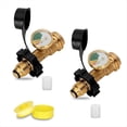 thumbnail image 1 of Se Adapta Al Adaptador de Tanque de Propano POL con Manómetro Que Convierte la Válvula de Servicio del Tanque POL LP A QCC1/Tipo 1, para Caravanas, Parrillas de Gas para Barbacoas, 1 of 6