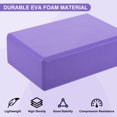 thumbnail image 3 of Unique Bargains 10Pcs Yoga Blocks and 1Pcs Purple Resistance Band Set EVA Foam Non-Slip High-Density Purple, 3 of 7