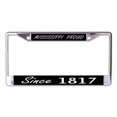 thumbnail image 1 of Mississippi Proud Since 1817 Chrome License Plate Frame, 1 of 1