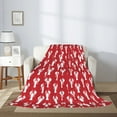 thumbnail image 2 of Sigee Cartoon Lobster for Flannel Blanket - Ultra-Soft, Warm and Cozy, Perfect for Couch, Bed, or Travel-40"x30", 2 of 6