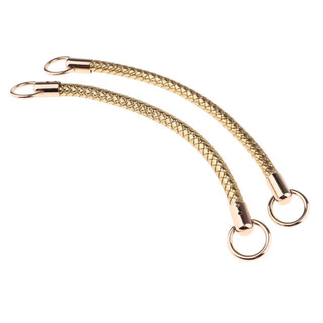 2 uds Correa de bolso de cuero PU Hugo Bandolera 25cm Oro
