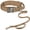 Brown-SET, variant on mirlewaiy Tactical Dog Collar Leash Set, Adjustable Military Training Nylon Dog Collar with Controll Handle and Heavy Metal Buckle for Medium and Large Dogs,with Patches and Airtags Case