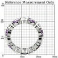 thumbnail image 2 of High polished (no plating) Stainless Steel Ring with AAA Grade CZ in Amethyst for Women Style TK109, 2 of 5