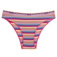 thumbnail image 3 of TrowBridge-bragas a rayas de colores para mujer, ropa interior de algodón transpirable, calzoncillos de moda femenina, lencería caliente acogedora, calzoncillos deportivos, 3 of 4