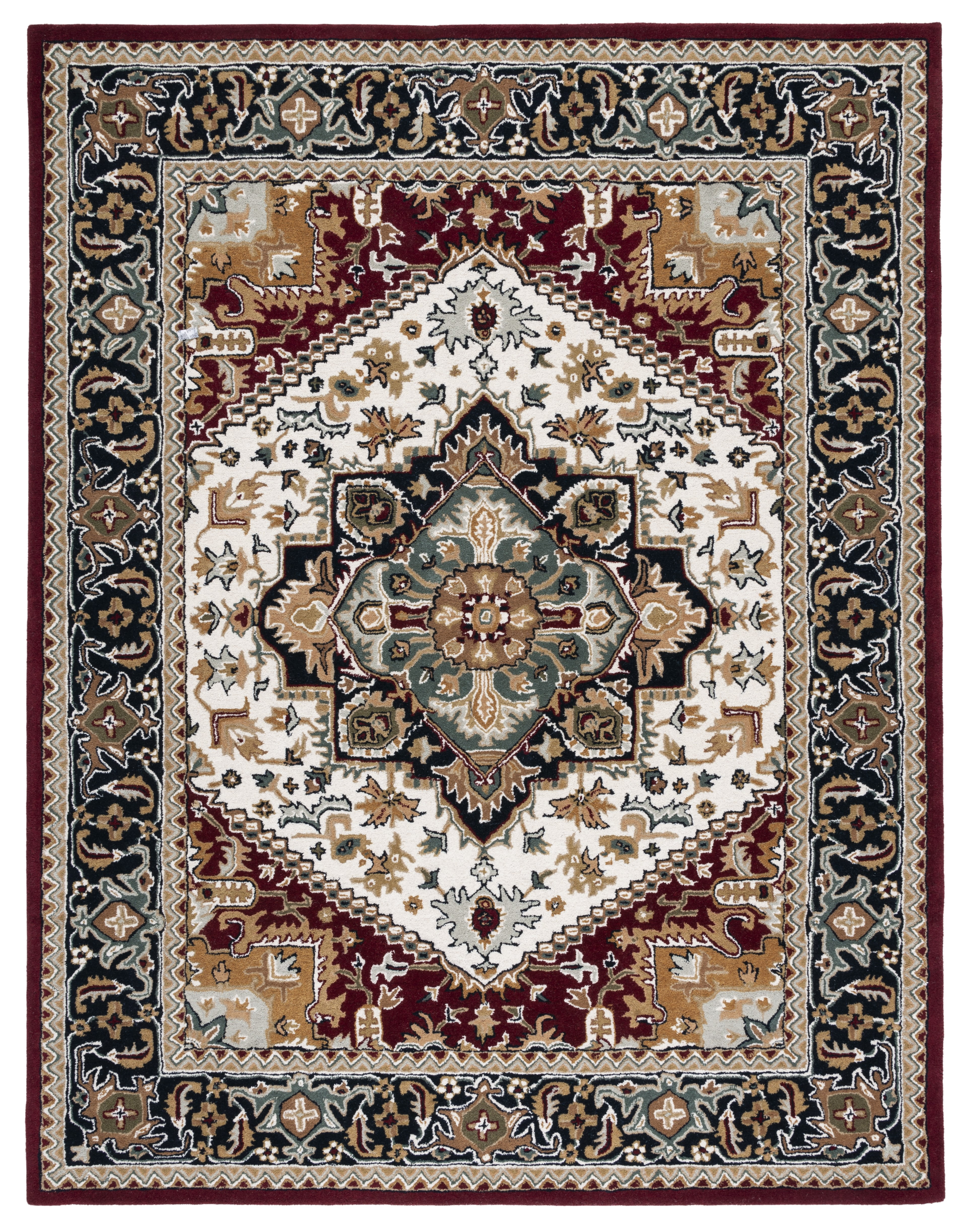 Safavieh Heritage York Oriental Wool Area Rug, Ivory/Red, 8' x 10'