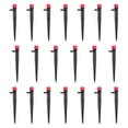 thumbnail image 2 of 20 goteros de riego por goteo ajustables en estaca para jardín, patio, accesorio de longitud 13 cm, aspersor de micropulverización de púas de 1/4" Rojo, 2 of 8
