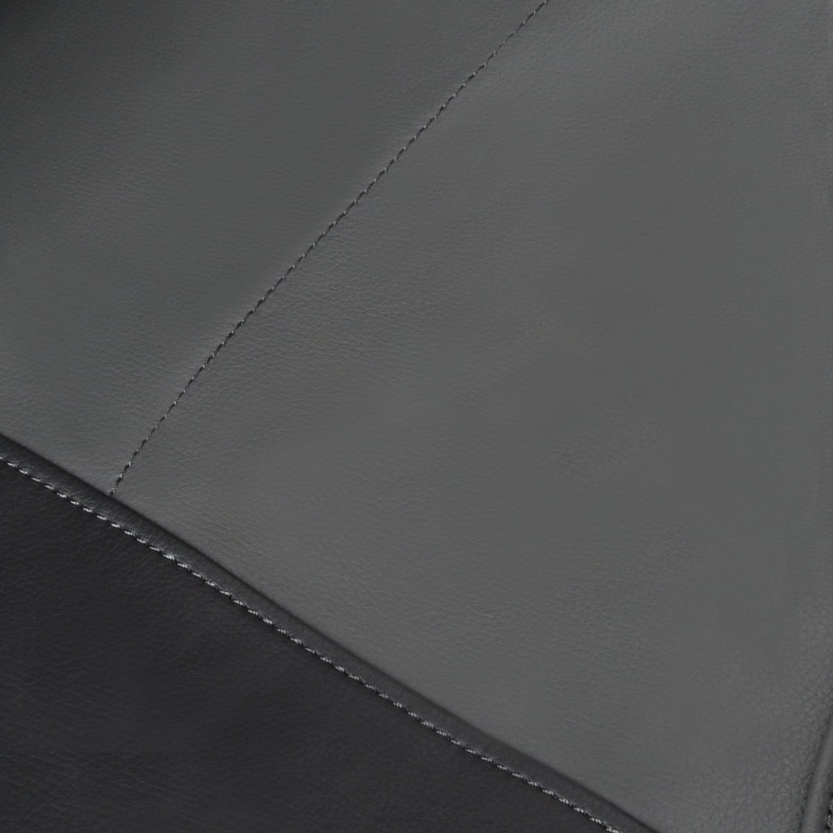 Flying Banner Car Seat Covers Protectors Full Set Synthetic Leather Front Pair Black Gray