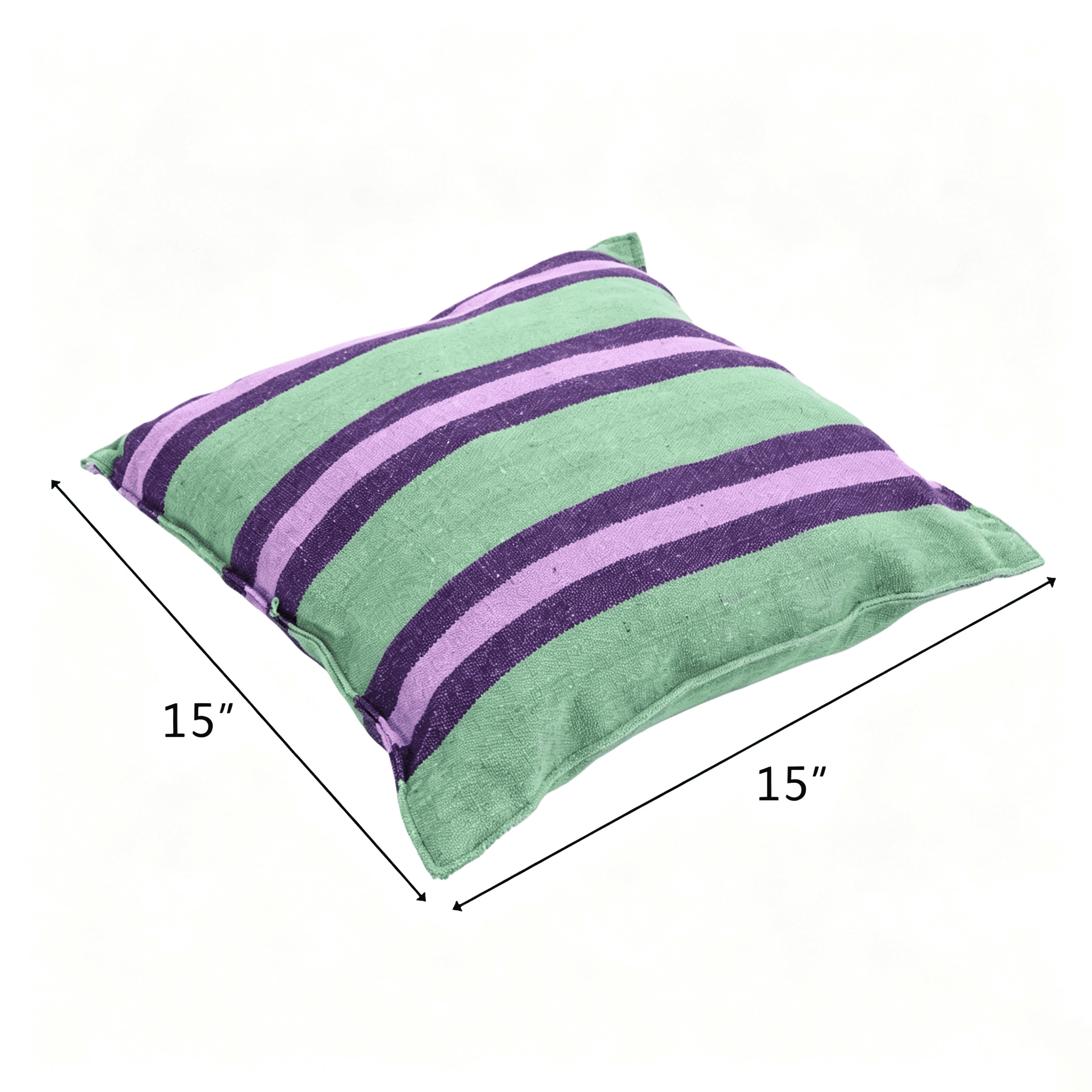 Distinctive Cotton Canvas Hanging Rope Chair with Pillows Green