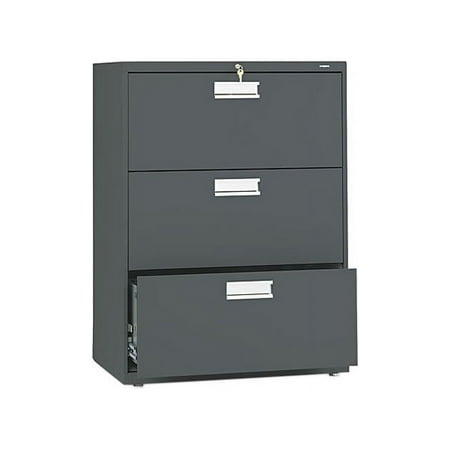 UPC: 0089192917716 | HON 3 Drawers Lateral Lockable Filing Cabinet  Charcoal