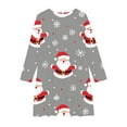 thumbnail image 4 of LOVZFMLL Robe Extensible à Manches Longues pour Filles Robe de Récital d'École Ligne A Robe à Manches Longues Col Rond, 4 of 4