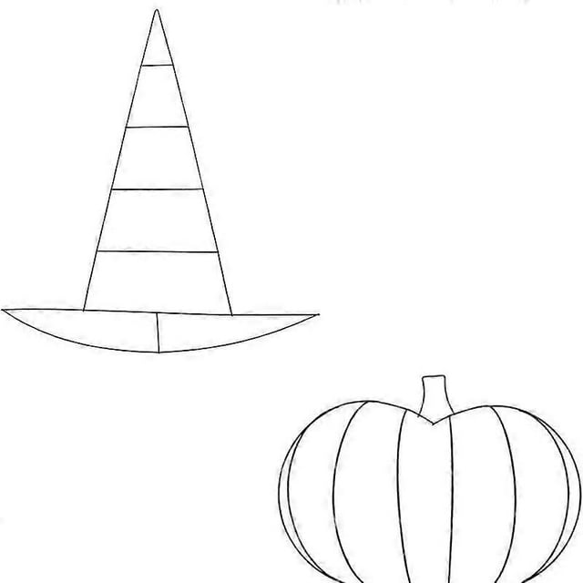 2pcs Wire Wreath Frame: Metal Wreath Form - Witch Hat And Pumpkin Shaped - Flower Hoop Floral Decorations - For Diy Crafts Weddings Halloween Christma