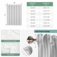 thumbnail image 6 of Gray Stripes Balloon Curtains for Bedroom/Front Door/Bathroom, Vintage Minimalist Lines Texture Tie Up Curtains 63 Inch Length Light Filtering Kitchen Curtains Shades for Windows 46"x63", 6 of 8