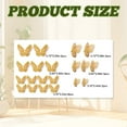 thumbnail image 2 of CCOCC 20Pcs Butterfly Wall Decor,Lightweight Wall Adhesive Butterfly Decor,Multi-Scene Compatibility 3D Wall Art,LightGold, 2 of 7