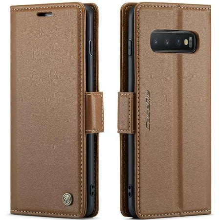 

CaseMe Case for Samsung Galaxy S10 Wallet Case Anti Fraud Kickstand Shockproof Case Card Slot