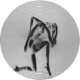 thumbnail image 1 of Ahgly Company Tapis Rond Lavable en Machine Intérieur Transitionnel Gris Gainsboro, 3 Pieds Rond, 1 of 7