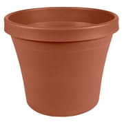 Bloem 24" x 24" x 20" Round Terra Cotta Plastic Plant Pot
