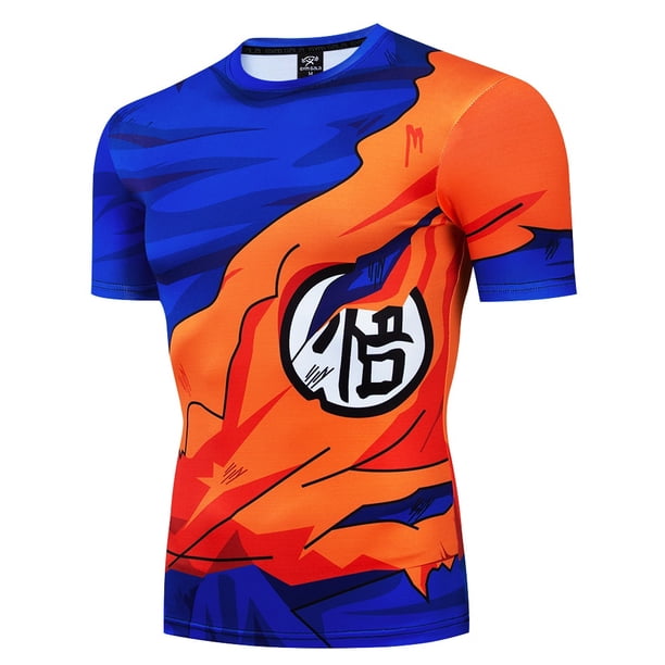 Z Goku Hombres T-shirt 3D Anime De Dibujos Animados Impreso De Los De Manga Corta Casual Cómodo Top Comprender Camisas Deportivaspangjing