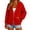 Red, variant on Certgust Womens Hoodies Under $10 Hot Sales Womens Zip Up Hoodies Long Sleeve Hooded Sweatshirt Women Fashion Zipper Fall Light Jackets with Pocket