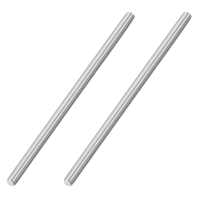 M8x180mm Fully Threaded Rod, 2Pcs 316 Stainless Steel 2.5 Pitch Threaded Screw