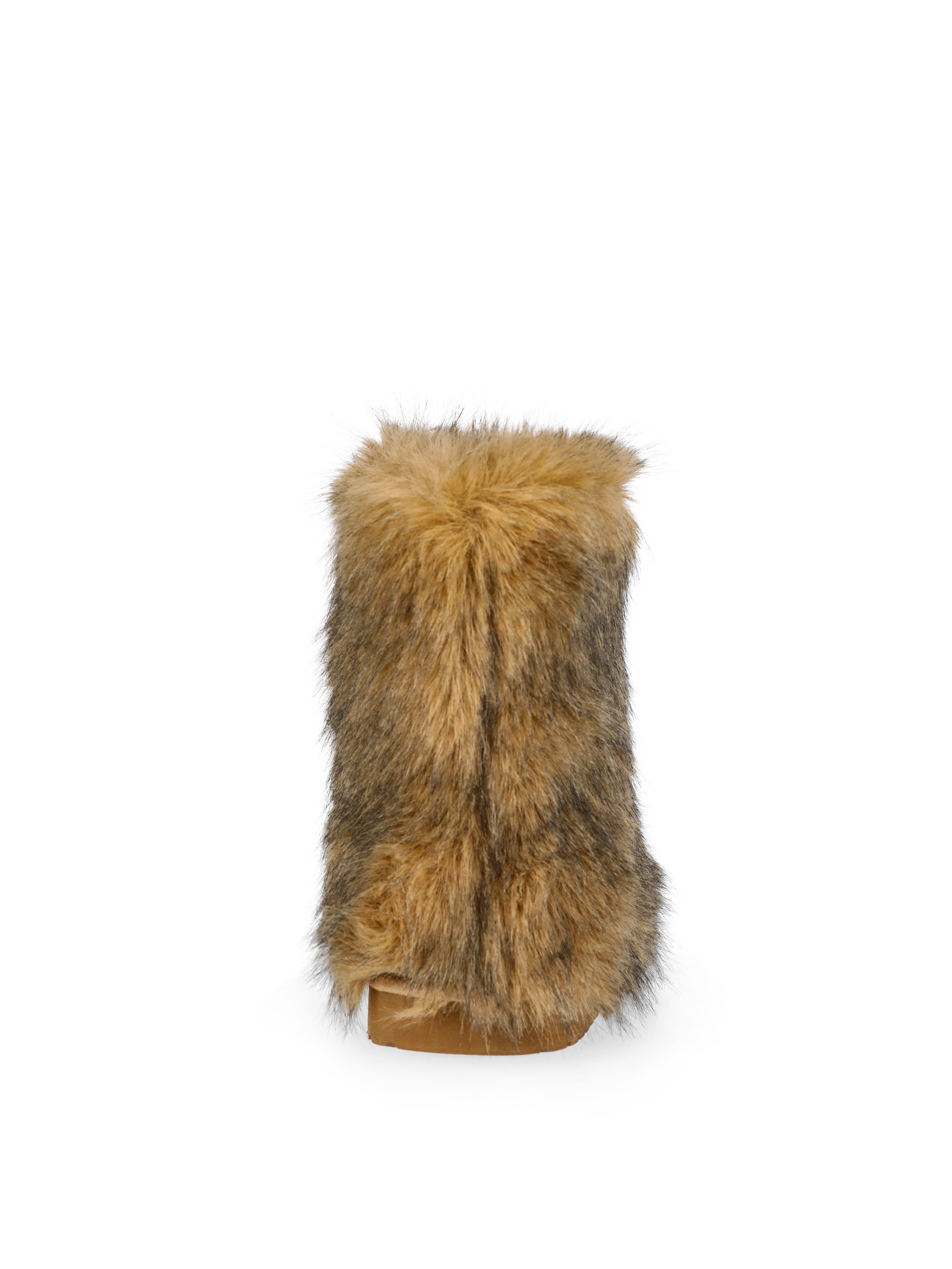 Madden NYC Womens Faux Fur Winter Booties