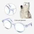 thumbnail image 4 of Happy Date Funny Cute Dog Cat Retro Fashion Sunglasses Mosaic Glasses Transparent Eye-wear Protection Puppy Cat Teacher Bachelor Cosplay Glasses Pet Photos Props, 4 of 8