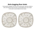 thumbnail image 4 of Inteprter Filtro de fregadero Universal colador de suelo de baño cuadrado cubierta de colector de pelo de baño con drenaje portátil de ventosa Suministros de limpieza para el hogar Beige Inteprter HA063748-03B, 4 of 6
