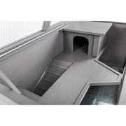 New Age Pet® ECOFLEX® Jumbo Park Avenue Indoor Rabbit Hutch, Durable Composite, Scratch-Resistant Polycarbonate Panel, NeveRust Stainless Steel Mesh Lid, Easy Assembly Holds 2 Rabbits Comfortably