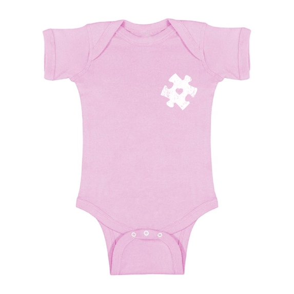Awkward Styles Autism Puzzle Short Sleeve Bodysuit Autism Awareness Short Sleeve Baby Bodysuit Autism Puzzle Gifts for Baby Boy and Baby Girl Autism Awareness Infant Shirt Autism Baby Bodysuit