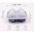 thumbnail image 5 of Bandeja con molde para cubitos de hielo, molde grande de silicona para hielo con formas divertidas de rosas de 2,5 "para cócteles, bourbon, brandy, regalos de whisky, 5 of 5