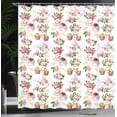 thumbnail image 4 of Ambesonne Vintage Shower Curtain, Colorful Retro Teapots, 69"Wx84"L, Multicolor, 4 of 5