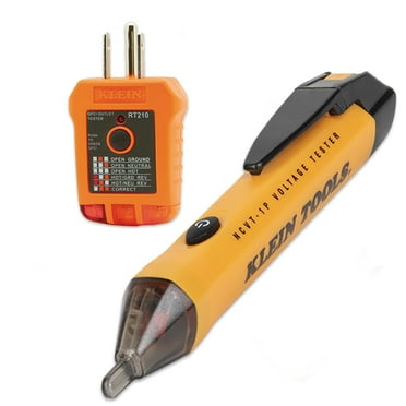 Klein Tools 80025 Outlet Tester Kit with GFCI Tester and Non-Contact Voltage Tester, 2-Piece C38
