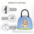 thumbnail image 4 of Kowoue Bluey Pattern Insulated Lunch Bag – Handheld Thermal Tote Picnic Bag School Lunch Box Bag Portable Food Storage Bag-One Size, 4 of 6