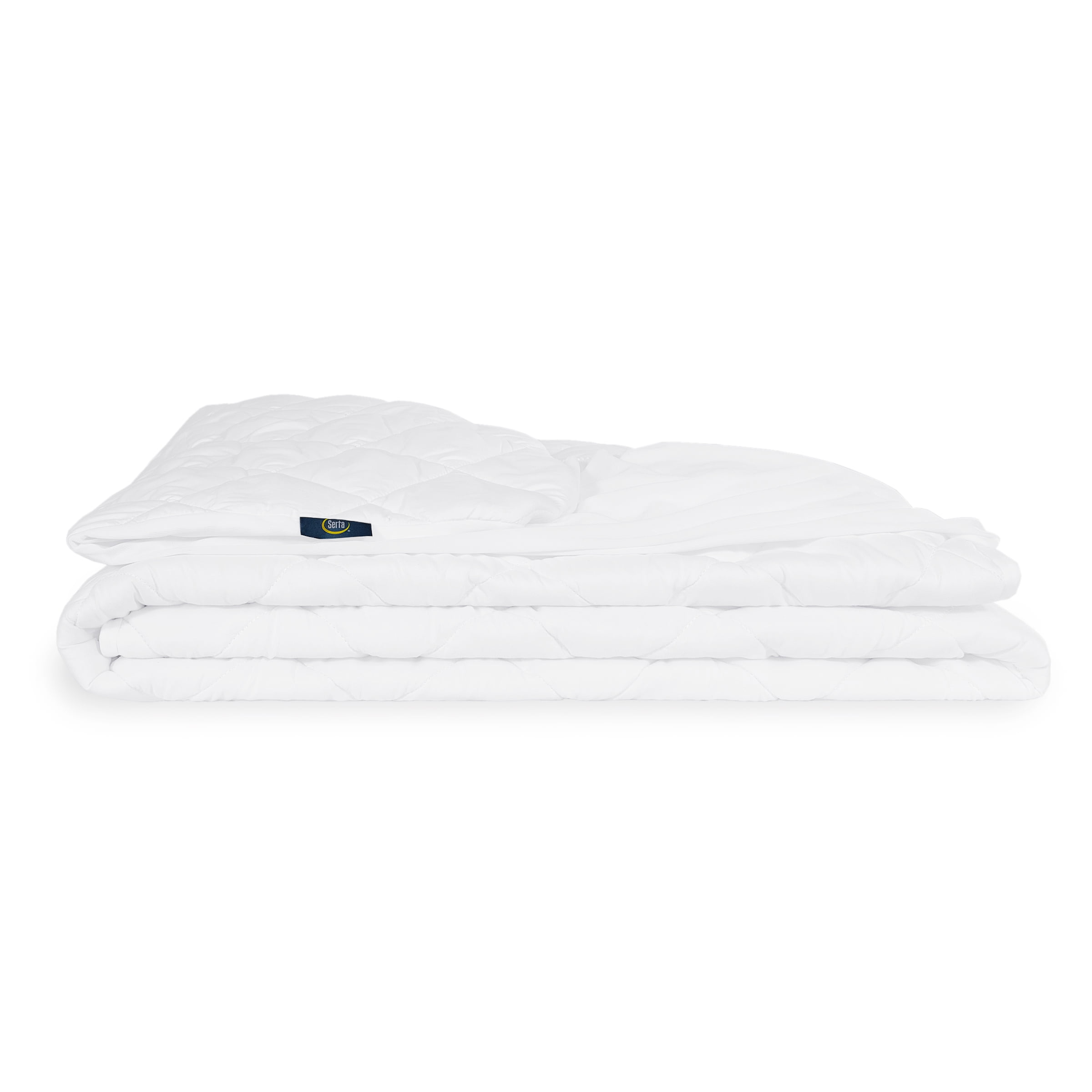 Serta Simply Clean Waterproof Triple Action Queen Mattress Pad, White