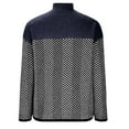 thumbnail image 5 of LBLOE Sweaters for Women Women's Turtleneck Sweaters Long Sleeve Oversized Color Block Patchwork Knitted Pullover Navy, 5 of 6