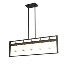 Giantex  5-Light Island Lighting, Domestic Linear Pendant Light Fixture, Pendant Lamps