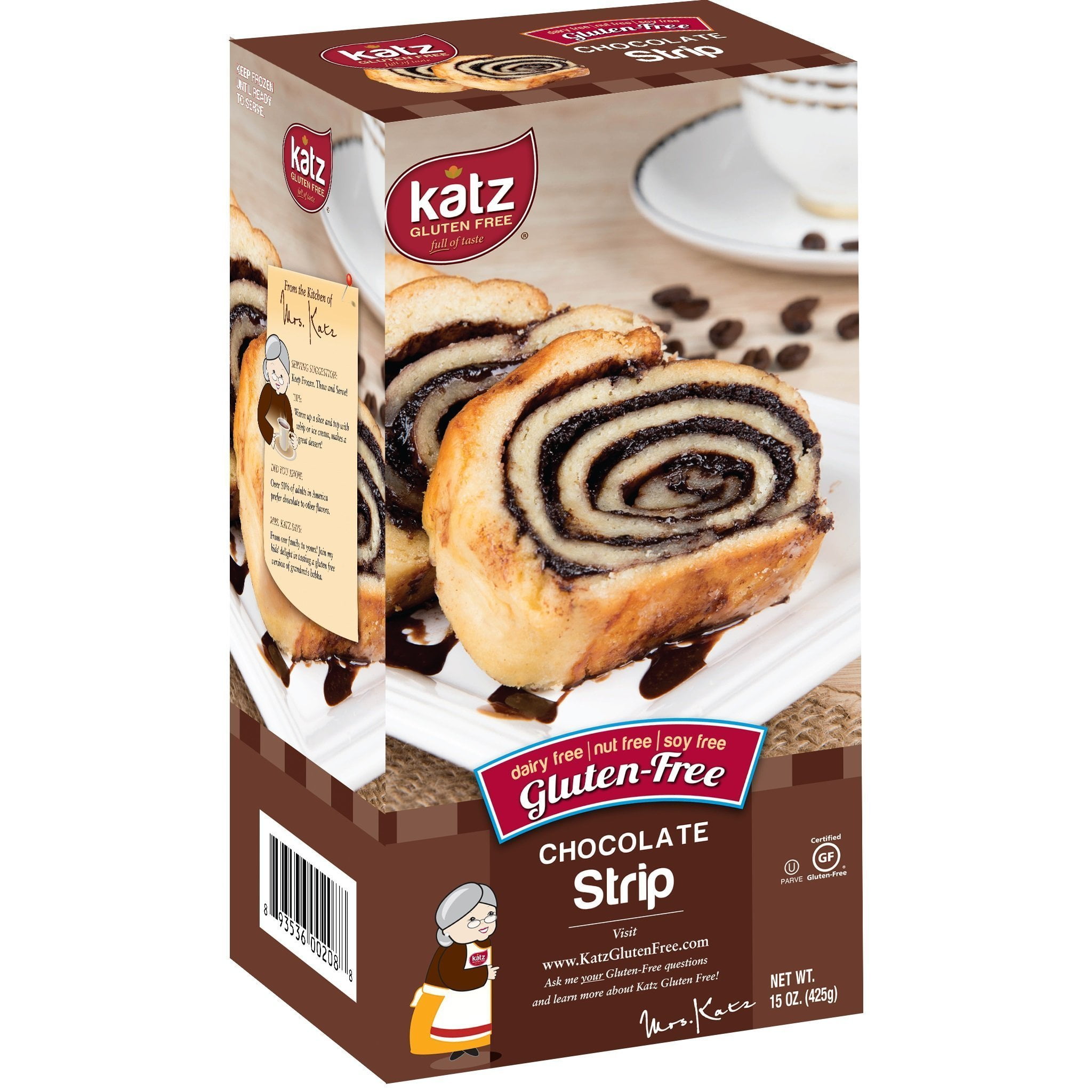 Katz Gluten Free Chocolate Strip Dairy, Nut, Soy and Gluten Free