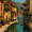 Portofino, variant on Portofino Italy Canvas Print, Scenic Coastal Village Painting, Italian Tropical Beach Style Wall Decor