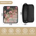 thumbnail image 4 of Hair Tool Organizer Bag with Heat Resistant Mat Removable Travel Storage Case for Hot Air Brushes Curling Irons Pink Rose Bushes, 4 of 8