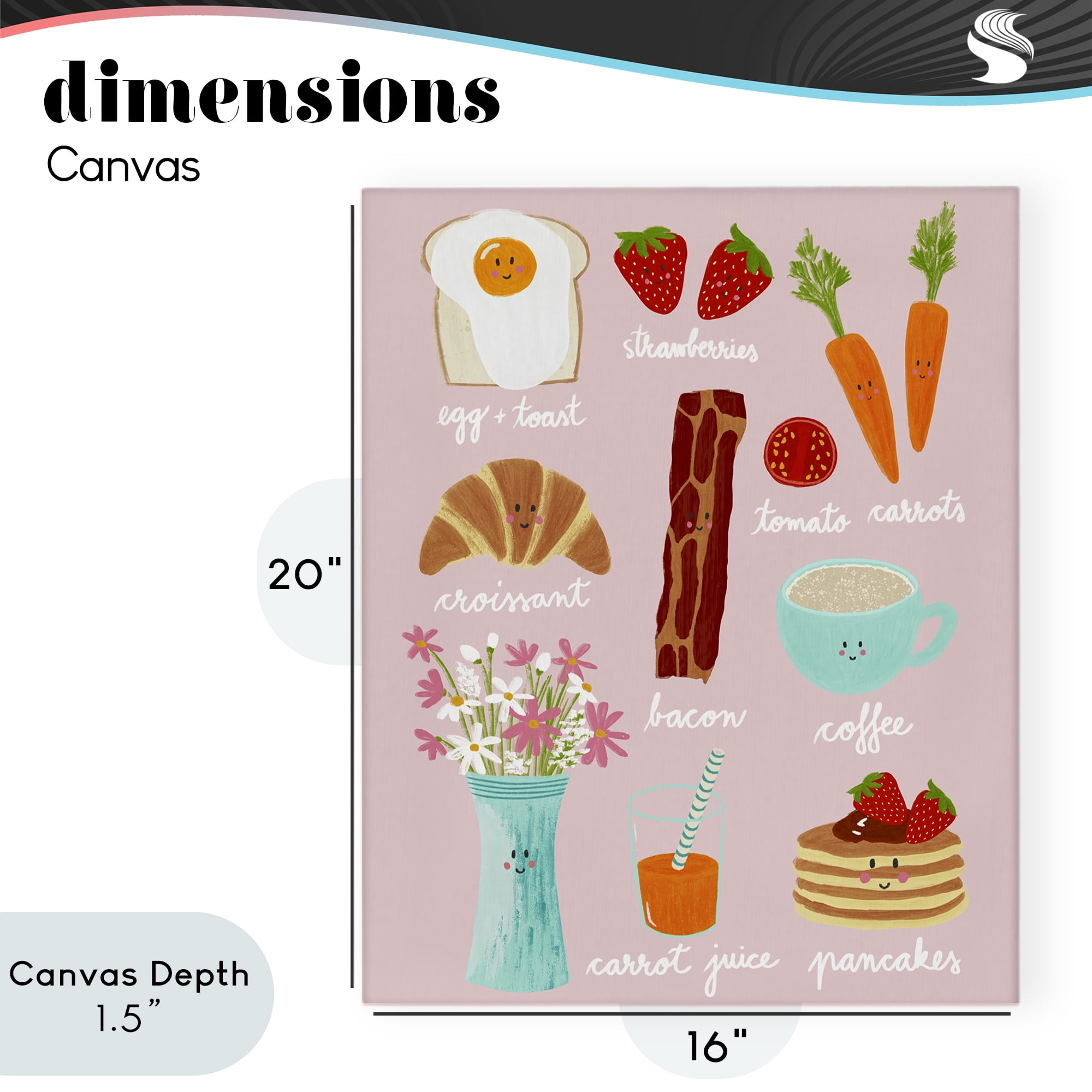 Stupell Industries Lush Summer Breakfast Canvas Wall Art, design by Metka Hiti