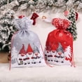 thumbnail image 3 of Sacos de Papá Noel con cordón para decoración del hogar, bolsa de regalo con diseño de Gnomo de Navidad, dulces, decoraciones para el árbol de Navidad, regalos de Año Nuevo 2023, 2024, 3 of 4