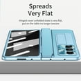thumbnail image 3 of Swarich for Galaxy Z Fold 7 (2025 Release) Protective Kickstand Case, Built-in Tempered Glass Screen Protector/Hinge Cover/Camera Cover, Compatible with MagSafe, Shockproof Lightweight Case, Blue, 3 of 7