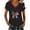 Yellow, variant on MEICHEN Women's 250th Anniversary V Neck Graphic Tee Casual Soft Print T Shirt Blouse Short Sleeve Summer Top