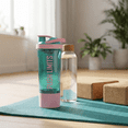 thumbnail image 5 of Sm:)e Protein Shaker Bottle, 24 oz, Pink, with Blender Balls Mixing Grids Flip-Top, 5 of 13