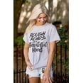 thumbnail image 4 of Rough Roads Beautiful Places Inspired Women's Plus Size Graphic Tee Brisco Brands 4X, 4 of 5