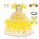 thumbnail image 1 of Vestido de bella para niñas, disfraz de princesa de la Bella y La Bestia, vestido de graduación para niñas Fivean unisex, 1 of 2