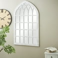 thumbnail image 2 of DecMode 36" x 60" White Distressed Window Pane Wall Mirror, 2 of 7